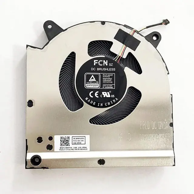 Alt view image 4 of 5 - CPU+GPU Cooling Fan Replacement for Lenovo Legion S7 16IAH7 82TF | 16ARHA7 82UG R9000X Y9000X (2022) Gen 7 with RTX 3070 3060 12v 5F10S14025 5F10S14024 DFSCL12E164865 FPLD DFSCL12E064865 FPLC