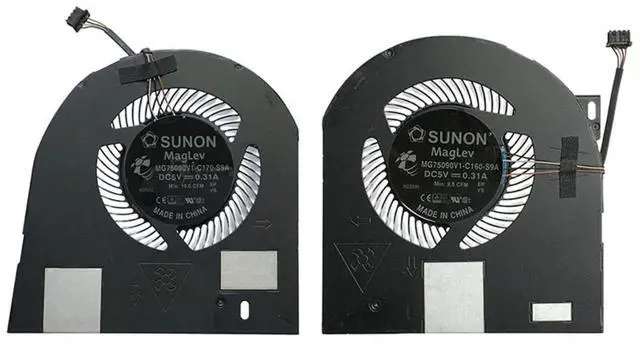 Main image of CPU + GPU Cooling Fan Replacement for Dell Precision 7530 7540 | M7530 M7540 P74F Series MG75090V1-C170-S9A MG75090V1-C160-S9A DC5V