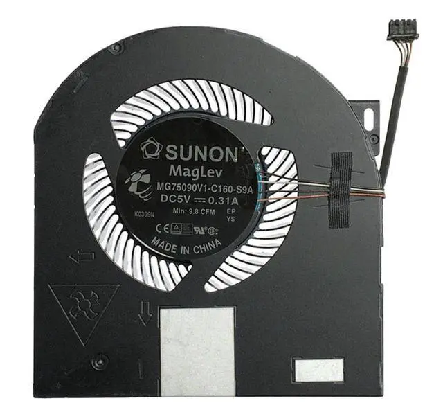 Alt view image 4 of 4 - CPU + GPU Cooling Fan Replacement for Dell Precision 7530 7540 | M7530 M7540 P74F Series MG75090V1-C170-S9A MG75090V1-C160-S9A DC5V