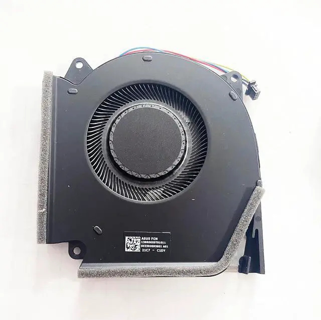 Alt view image 2 of 3 - Replacement CPU+GPU Cooling Fan for ASUS ROG Strix (2022) G513R G513RM G513RW G713R G713RM G713RW DC12V Series 13NR0850P01021 FPPL 13NR0850P02021 FPPM