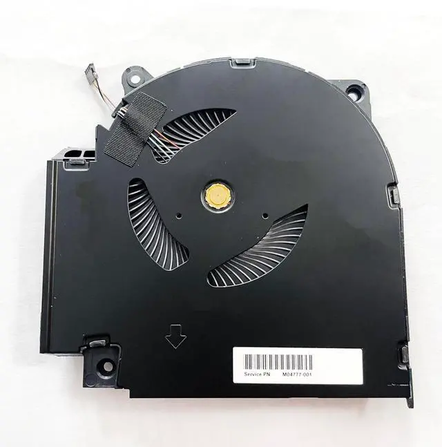 Alt view image 3 of 6 - CPU+GPU Cooling Fan Replacement for HP Envy 15-EP 15T-EP000 15-EP0001DX 15-EP0008CA 15-EP0010CA 15-EP0010NR 15-EP0020CA 15-EP0025CL 15-EP0035CL 15-EP0061NR 15-EP0098NR M04777-001 M04776-001 DC12V