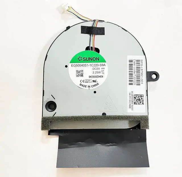 Alt view image 3 of 6 - CPU+GPU Cooling Fan for HP Envy 17M-CG TPN-C146 L87962-001 L87961-001 DC5V | 17M-CG0013DX 17M-CG1013DX 2.25W Series EG50040S1-1C210-S9A EG50040S1-1C220-S9A