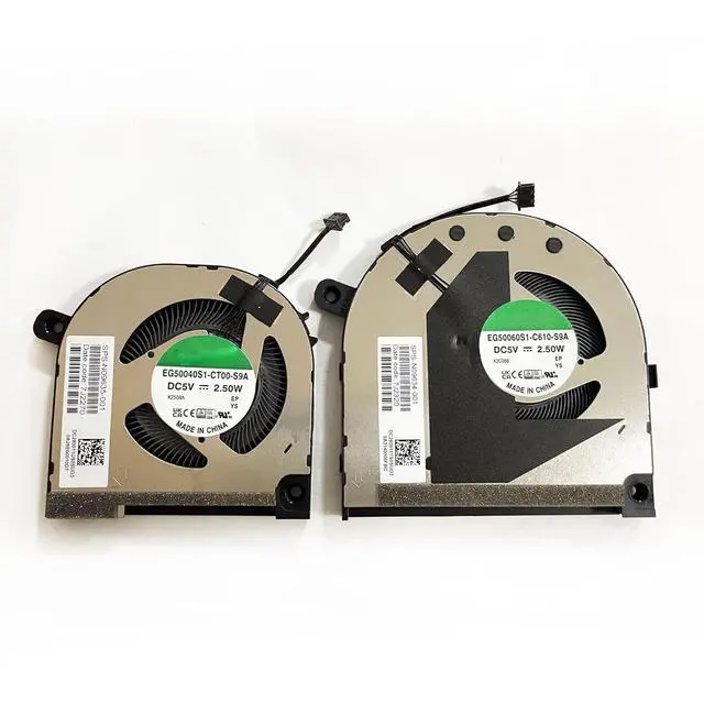 Alt view image 4 of 6 - CPU+GPU Cooling Fan Replacement for HP Envy 15-EY 15-EW 15T-EW | 15-EY0013DX 15-EY0023DX 15Z-EY 15-EW0023DX 15-EY1157NR TPN-C157 N09635-001 N09634-001 EG50040S1-CT00-S9A EG50060S1-C610-S9A