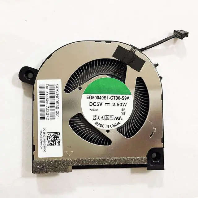 Alt view image 6 of 6 - CPU+GPU Cooling Fan Replacement for HP Envy 15-EY 15-EW 15T-EW | 15-EY0013DX 15-EY0023DX 15Z-EY 15-EW0023DX 15-EY1157NR TPN-C157 N09635-001 N09634-001 EG50040S1-CT00-S9A EG50060S1-C610-S9A