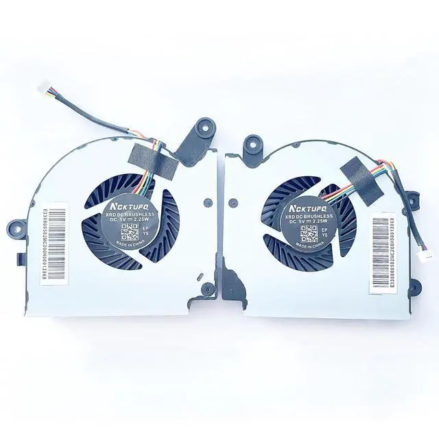 Alt view image 2 of 6 - CPU+ GPU Cooling Fan Replacement for MSI GF75 Thin 9SC-027 | GF75 8RC 8RD, 9SC 9SD, 10UE 10SEK 10SC 10SD, WF75 10TK, MS-17F3, MS-17F2, MS-17F1 Series PAAD06015SL, N415 N416