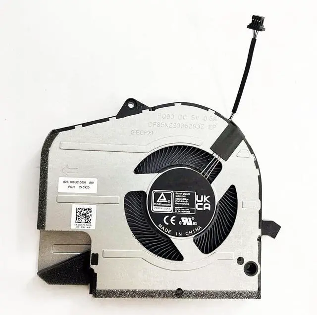 Alt view image 6 of 6 - Replacement CPU+GPU Cooling Fan for Dell Inspiron 16 Plus 7630 7635 DC5V Series DFS5K12114262C FQ92 DFS5K22305283Z FQ93 0WMXW4 040RPX