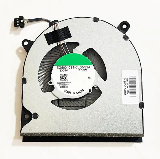 Alt view image 2 of 3 - Replacement CPU Cooling Fan for HP Pavilion 15-EG 15-eg0021nr 15-EG0073CL 15-EG0050WM 0053CL TPN-Q245 TPN-Q246 Series M20333-001 EG50040S1-CL50-S9A Discrete Graphics