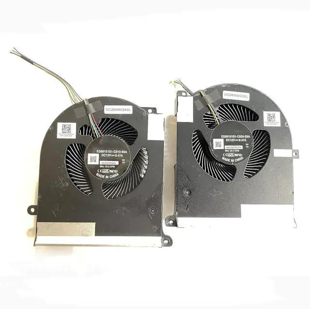 Main image of Replacement CPU+GPU Cooling Fan Compatible for Dell Alienware Area 51m R2 RTX2080 DC28000Q3SL DC28000Q4SL EG80151S1-C020-S9A EG80151S1-C010-S9A 0TW5Y8 0TPV77 DC12V TW5Y8 TPV77