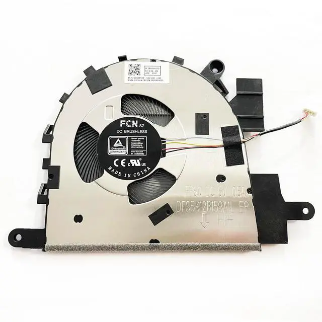 Alt view image 2 of 2 - Replacement CPU Cooling fan for Lenovo IdeaPad 1 15IAU7 1 15ALC7 DC5V 0.5A series 5F10S14013 DC28000HEF0 FCC2 DFS5K12B159A1L FP6Q