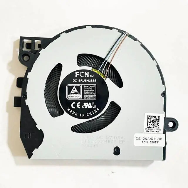 Alt view image 2 of 2 - Replacement CPU Cooling Fan for Dell Latitude 13 5320 Series ND75C63-20E12 023.100LA.0001.A01 EG50040S1-CM30-S9A DC5V 0CJCNP CJCNP
