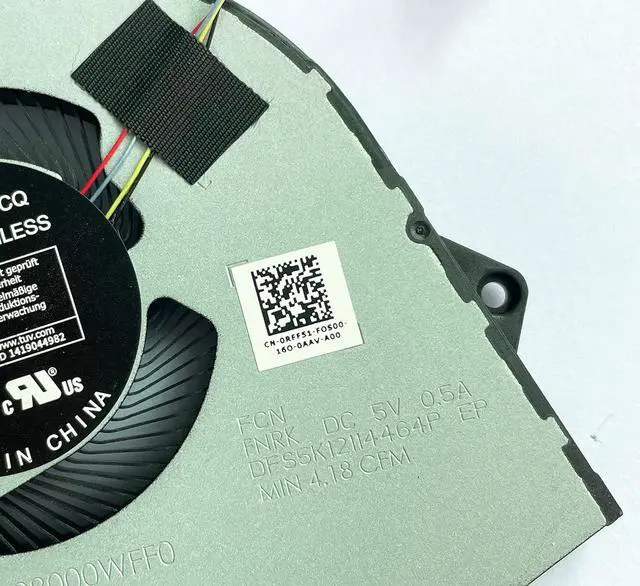 Alt view image 3 of 4 - CPU Cooling Fan Replacement for Dell Vostro 3510 3420 3250 Inspiron 3511 3515 Series EG50040S1-CQ71-S9A DFS5K12114464P 0RFF51 FNRK
