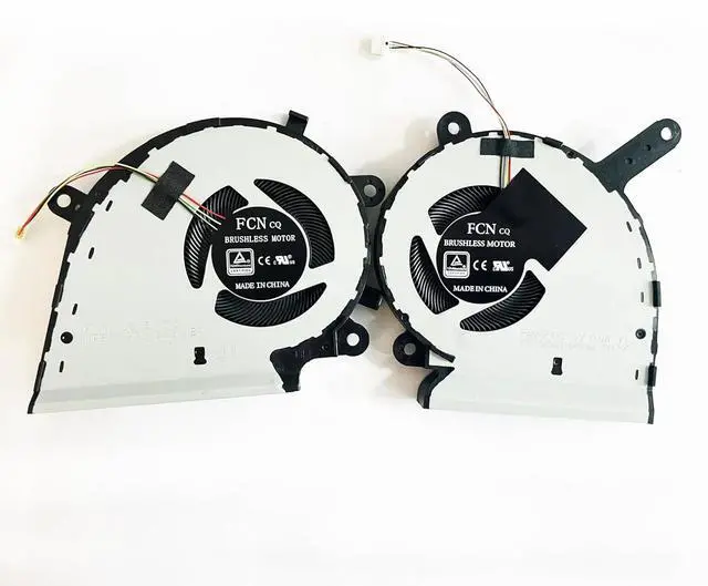 Alt view image 2 of 6 - Replacement CPU + GPU Cooling Fan for Asus Rog Strix G531 G531G G531GT G531GU G531GD G531GW G531GV-DB76 G531GT-BI7N6 DC5V DFS5K12115491M FLKJ 13N1-8TM0121 DFS5K12304363N FLLB
