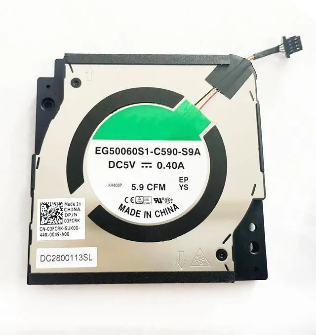 Alt view image 6 of 6 - Replacement CPU+GPU Cooling Fan for Dell Precision 5470 5480 5490 05CPMD 03FCRK EF50060S1-C600-S9A EG50060S1-C590-S9A