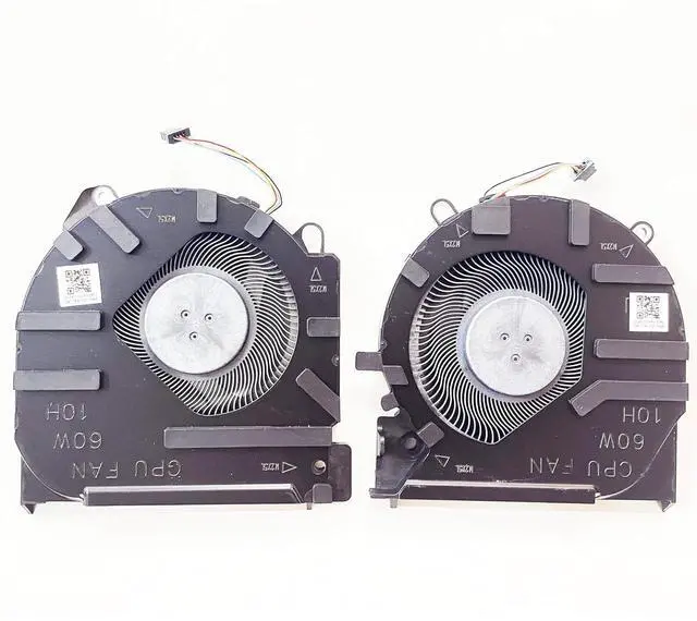 Alt view image 2 of 6 - Replacement CPU+GPU Cooling Fan for HP Victus 16-D 16-E 16-e0011ns TPN-Q263 TPN-Q264 RTX3050 DC5V Series EG75070S1-C700-S9A EG75070S1-C710-S9A M75720-001 M75722-001