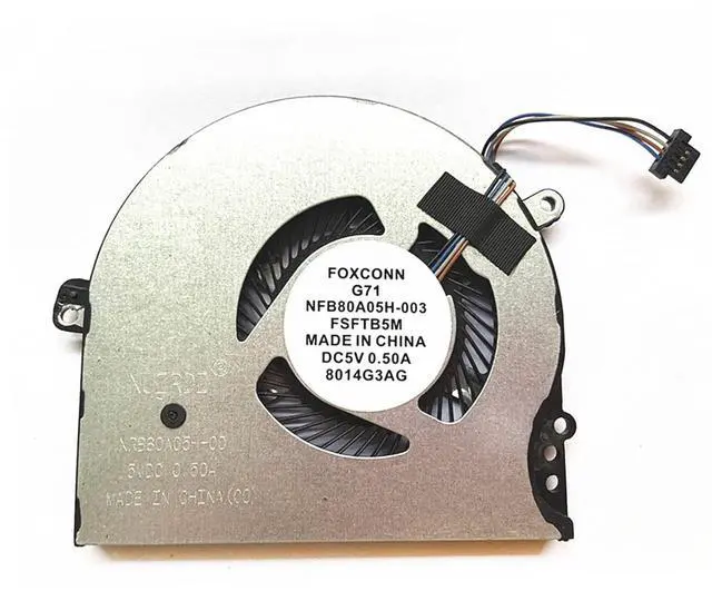 Main image of CPU Cooling Fan Replacement for HP Pavilion 15-CC 15-CK 14-BK | 14-BP 15-CC700 15-CC708tx 15-CC715TX 15-CC710TX 14-BKXXX 15-CKXXX 14-BPXX Series NFB80A05H-003 TPN-Q191 927918-001