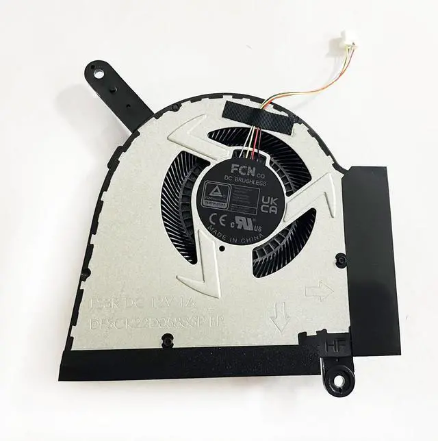 Alt view image 6 of 6 - Replacement CPU+GPU Cooling Fan for Asus FX607 FA607 FX607JU FX607JV FA607PI FA607PV 2024 DFSCK22D05883P DFSCL12E16486P 13NR0HW0M03011 13NR0HW0M02011 FS3Q FS3R