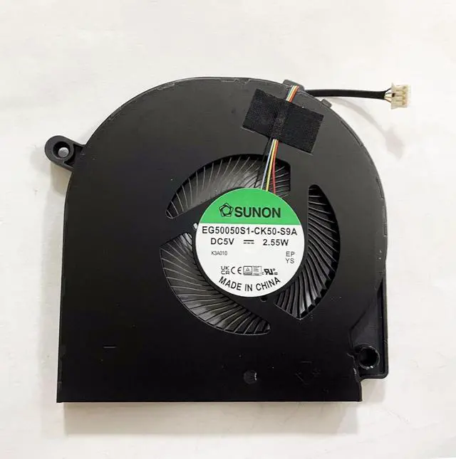 Alt view image 6 of 6 - CPU+GPU Cooling Fan Replacement for HP Envy 17.3" 17-CR 5V | 17-CR0013DX N13561-001 7J2280 N13562-001 7J2260 EG50050S1-CK50-S9A EG50050S1-CK60-S9A