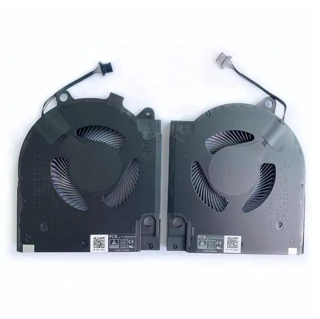 Alt view image 2 of 7 - Replacement CPU+GPU Cooling Fan for Dell 2021year G15 5510 RTX3060 G15 5510 RTX3050 G15 5511 RTX3050 G15 5515 RTX3050 Series DC12V 1A DFSCK22115181T FN9S 9.2CFM DFSCK22105182Q FN9R 9.6CFM