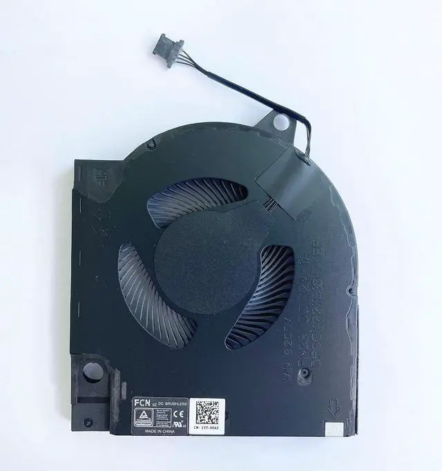 Alt view image 5 of 7 - Replacement CPU+GPU Cooling Fan for Dell 2021year G15 5510 RTX3060 G15 5510 RTX3050 G15 5511 RTX3050 G15 5515 RTX3050 Series DC12V 1A DFSCK22115181T FN9S 9.2CFM DFSCK22105182Q FN9R 9.6CFM