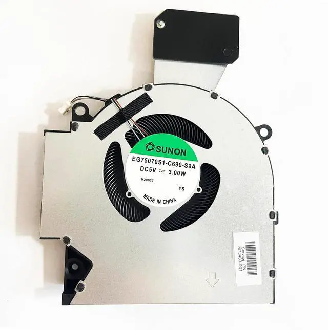 Alt view image 4 of 6 - Replacement CPU + GPU Cooling Fan for HP OMEN 16-B 16-C TPN-Q265 TPN-Q267 M75483-001 EG750070S1-C680-S9A K1503W EG750070S1-C690-S9A K150BB DC5V 3.00W
