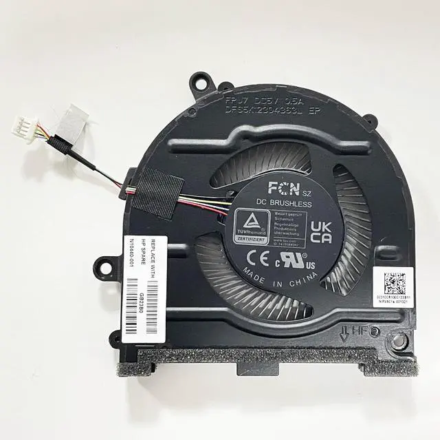 Alt view image 5 of 6 - CPU+GPU Fan Replacement for HP Pavilion Pro 14 14-EH 14T-EH | 14T-EH000 14-EH1299NR 5V Cooling Fan TPN-W154 N10439-001 N10440-001 FPJ8 FPJ7