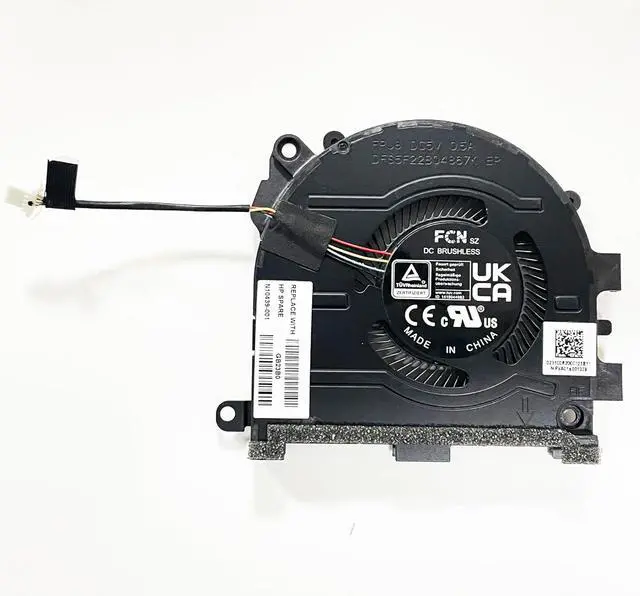 Alt view image 3 of 6 - CPU+GPU Fan Replacement for HP Pavilion Pro 14 14-EH 14T-EH | 14T-EH000 14-EH1299NR 5V Cooling Fan TPN-W154 N10439-001 N10440-001 FPJ8 FPJ7
