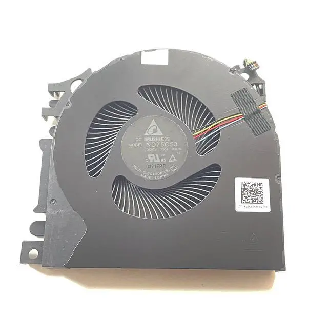 Alt view image 5 of 6 - Replacement CPU+GPU Cooling Fan for HP ZBook Fury 17 G7 17 G8 DC5V Series MG75090V1-1C110-S9A MG75090V1-1C120-S9A ND75C54-19L07 ND75C53-19L06