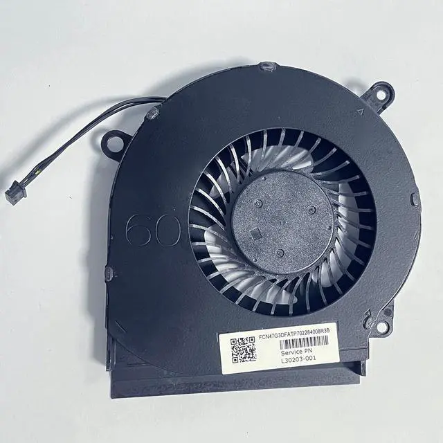 Alt view image 6 of 6 - New CPU+GPU Cooling Fan Replacement for HP OMEN 15-DC TPN-Q211 Series L30203-001 L30204-001
