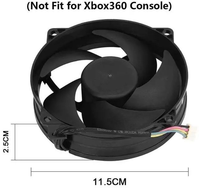 Alt view image 3 of 7 - 4 Hole Internal Heat Dissipation Cooling Fans Suitable for Xbox360 Slim Xbox 360 S Series Games Console Cooler Fan PVA092G12P X858313-002 12V 0.39A 4 PIN