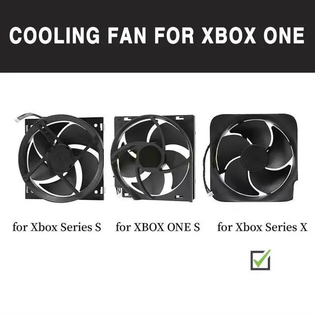 Alt view image 3 of 7 - Game Accessories Internal Cooling Fan Fast Heat Dissipation Quiet Replacement Internal Cooling Fan for Microsoft Xbox Series X, with Opening Tool
