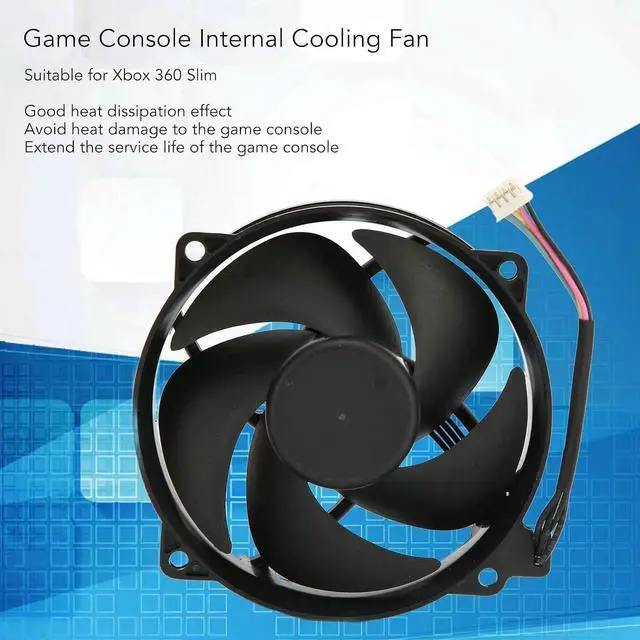 Alt view image 2 of 6 - Internal Cooling Fan Replacement for 360 Slim, FA09025H12LPA DC12V 0.36A, Excellent Heat Dissipation, Wear Resistant, Replacement Game Console Internal Cooler Fan