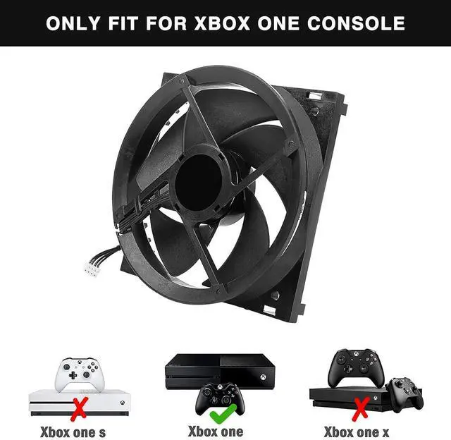 Alt view image 2 of 6 - Replacement Internal Cooling Fan for Xbox One with Tool, PVA120G12R-P01 12V 12cm