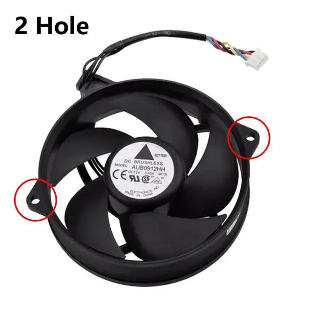 Alt view image 5 of 6 - 2 Hole Internal Heat Dissipation Cooling Fans Suitable for Xbox360 Slim Xbox 360 S Series Games Console Cooler Fan AUB0912HH -9F15 X858313-006 X851694-004 12V 0.4A 4 PIN