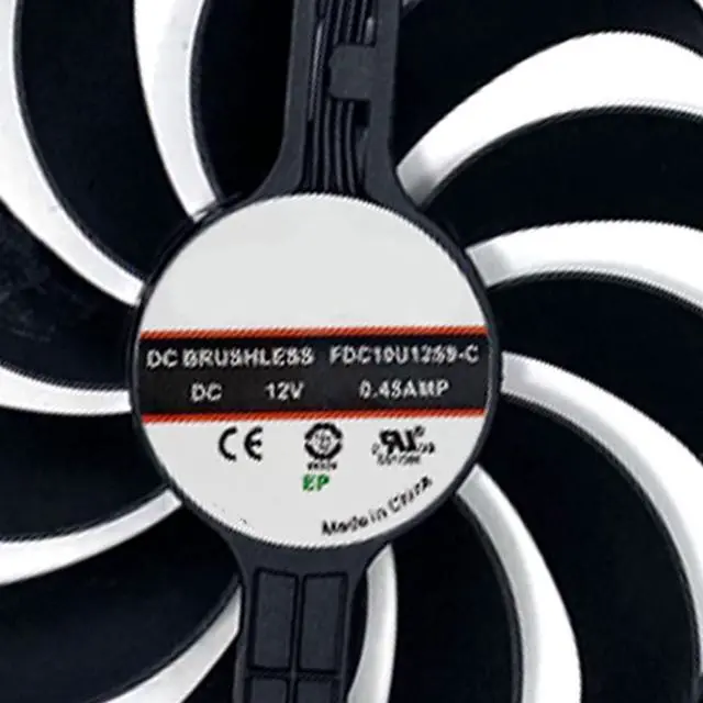 Alt view image 5 of 7 - Graphics Card Cooling Fans Suitable for ASUS ATS RTX 3060 Dual RTX 3060Ti 3070 Series Desktop FDC10U12S9-C 95mm 12V 0.45A 7Pin 6wires Video Card Cooler Fans GPU Fan (2PCS)