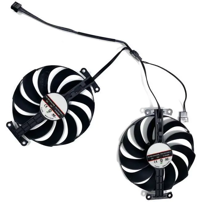 Alt view image 6 of 7 - Graphics Card Cooling Fans Suitable for ASUS ATS RTX 3060 Dual RTX 3060Ti 3070 Series Desktop FDC10U12S9-C 95mm 12V 0.45A 7Pin 6wires Video Card Cooler Fans GPU Fan (2PCS)