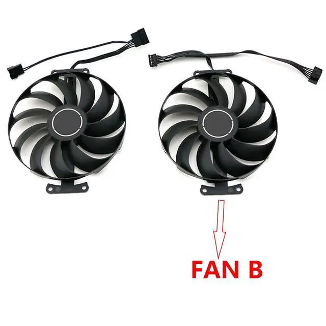 Alt view image 6 of 7 - Graphics Card Cooling Fans Suitable for ASUS ATS RTX 3060 Dual RTX 3060Ti 3070 Series Desktop FDC10U12S9-C 95mm 12V 0.45A 7Pin 6wires Video Card Cooler Fans GPU Fan (Fan-B)