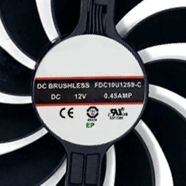 Alt view image 5 of 7 - Graphics Card Cooling Fans Suitable for ASUS ATS RTX 3060 Dual RTX 3060Ti 3070 Series Desktop FDC10U12S9-C 95mm 12V 0.45A 7Pin 6wires Video Card Cooler Fans GPU Fan (Fan-B)