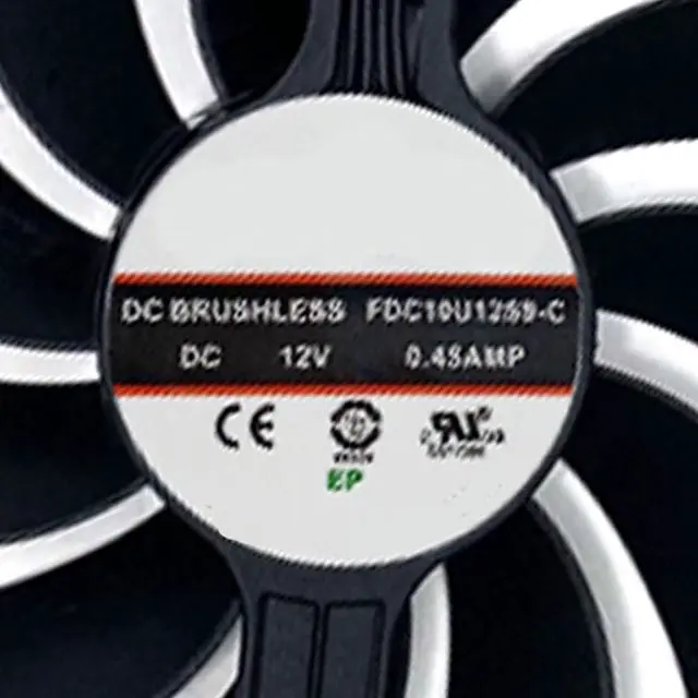 Alt view image 4 of 5 - Graphics Card Cooling Fans Suitable for ASUS ATS RTX 3060 Dual RTX 3060Ti 3070 Series Desktop FDC10U12S9-C 95mm 12V 0.45A 7Pin 6wires Video Card Cooler Fans GPU Fan (Fan-A)