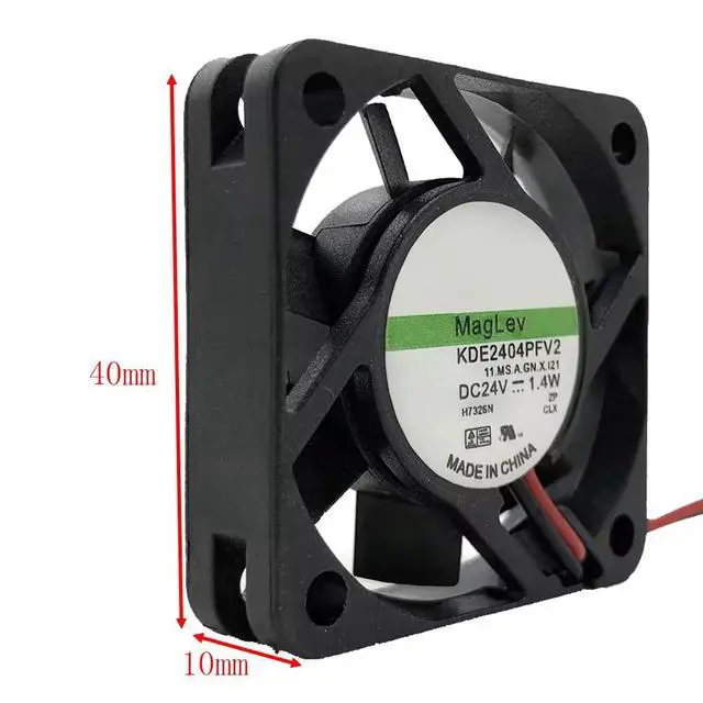 Alt view image 6 of 7 - 40MM for Sunon KDE2404PFV2 4010 40 * 40 * 10MM Fan DC 24V 1.4W 4cm Silent Inverter Cooling Fan 2 Pin
