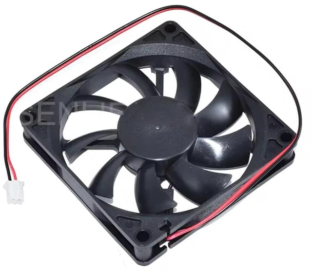 Alt view image 4 of 6 - for Jamicon JF0815S1UR-R DC 12V 0.34A 80x80x15mm 2-Wire Server Square Fan