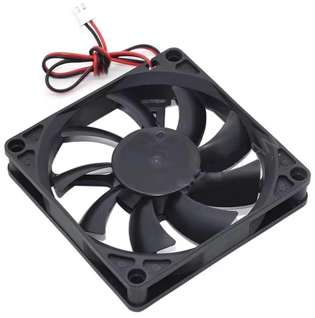 Alt view image 5 of 6 - for Jamicon JF0815S1UR-R DC 12V 0.34A 80x80x15mm 2-Wire Server Square Fan