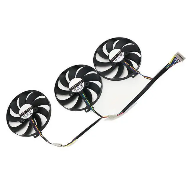 Alt view image 6 of 7 - Graphics Card Cooling Fan Replacement for ASUS ROG Strix RX 5700 5700XT 5600XT Gaming RTX 2070S 2080 2080S 2080Ti R Series 87mm FDC10H12S9-C 12V 0.35A 7Pin Video Card Cooler Fans GPU Fan