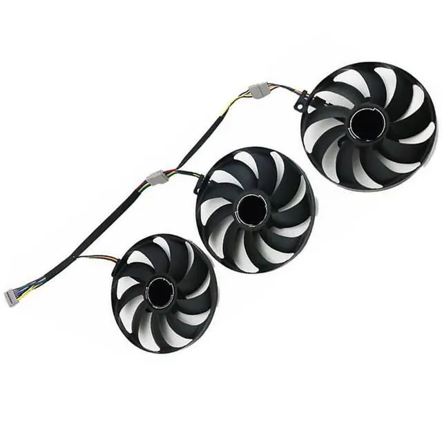 Alt view image 7 of 7 - Graphics Card Cooling Fan Replacement for ASUS ROG Strix RX 5700 5700XT 5600XT Gaming RTX 2070S 2080 2080S 2080Ti R Series 87mm FDC10H12S9-C 12V 0.35A 7Pin Video Card Cooler Fans GPU Fan