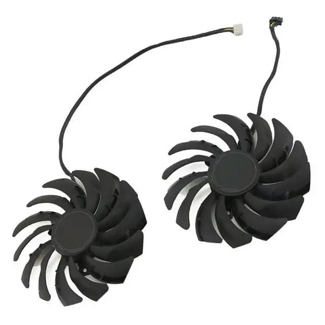 Alt view image 7 of 7 - 2pcs/ lot Graphics Card Cooling Fans Suitable for MSI RTX 3050 3060 3060TI 3070 Ventus 2X RX 6600 6600XT 6650XT 6700XT 6750XT MECH 2X Series Desktop PLD10010S12HH 95mm 12V 0.40A 4Pin (2pcs)