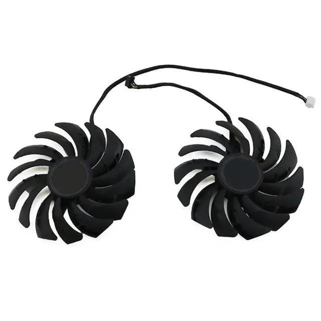 Alt view image 6 of 7 - 2pcs/ lot Graphics Card Cooling Fans Suitable for MSI RTX 3050 3060 3060TI 3070 Ventus 2X RX 6600 6600XT 6650XT 6700XT 6750XT MECH 2X Series Desktop PLD10010S12HH 95mm 12V 0.40A 4Pin (2pcs)