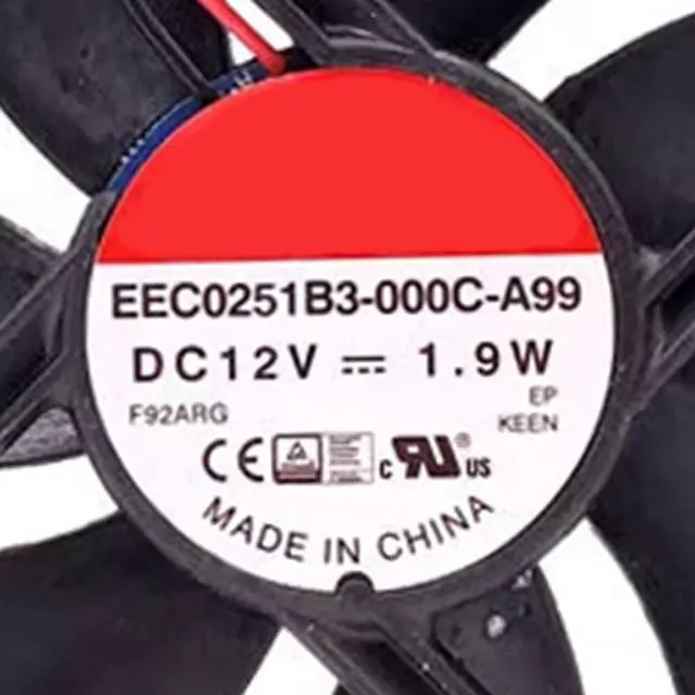Alt view image 6 of 6 - EEC0251B3-000C-A99 Fan 12V Fan 1.9W 2200RPM 2-Wire 120×25mm Quiet Host Cooling Fan
