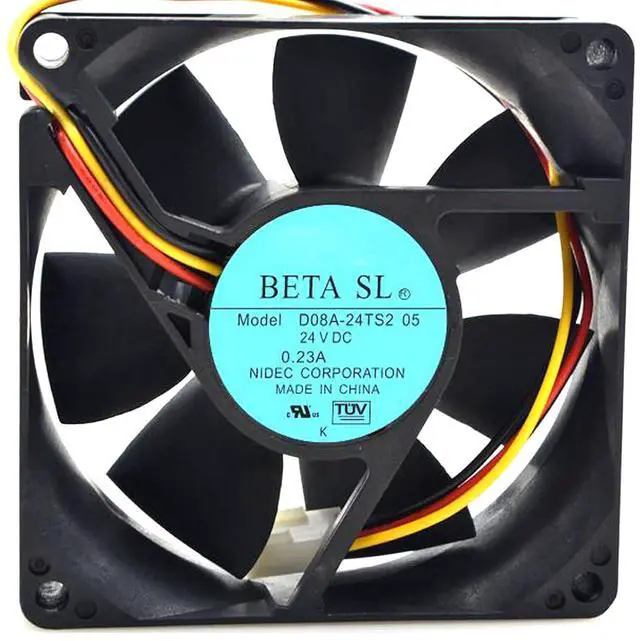 Main image of 80MM for NIDEC D08A-24TS2 05 8025 DC24V Fan 0.23A 8CM 80 * 80 * 25mm VFD Cooling Fan (3pin)
