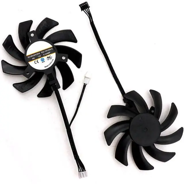 Main image of Graphics Card Cooling Fans Suitable for for Dell RTX 3060TI 3060 for Lenovo RTX 3060TI 3060 for HP RTX 3060TI 3060 Series Desktop FDC10H12D9-C 12V 0.35A 85mm 4Pin Video Card Cooler Fans (2PCS)