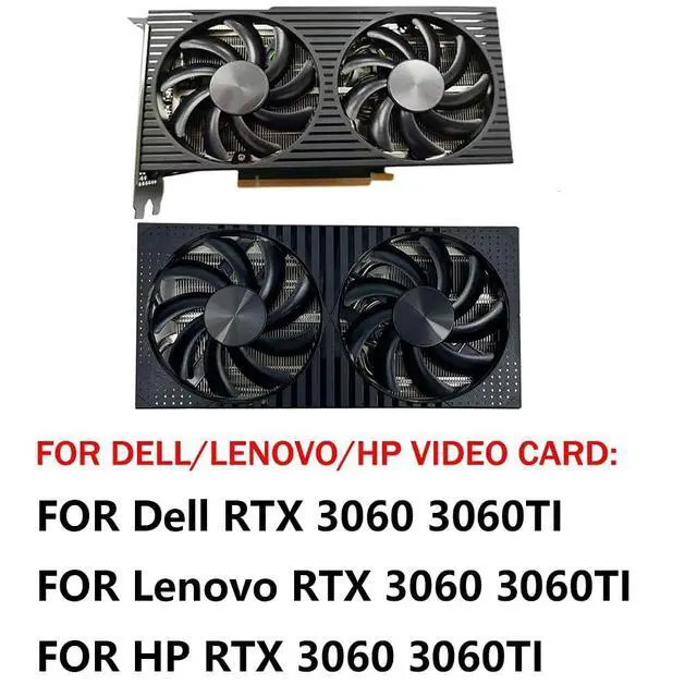 Alt view image 3 of 7 - Graphics Card Cooling Fans Suitable for for Dell RTX 3060TI 3060 for Lenovo RTX 3060TI 3060 for HP RTX 3060TI 3060 Series Desktop FDC10H12D9-C 12V 0.35A 85mm 4Pin Video Card Cooler Fans (2PCS)