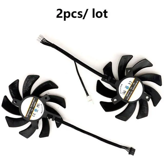 Alt view image 6 of 7 - Graphics Card Cooling Fans Suitable for for Dell RTX 3060TI 3060 for Lenovo RTX 3060TI 3060 for HP RTX 3060TI 3060 Series Desktop FDC10H12D9-C 12V 0.35A 85mm 4Pin Video Card Cooler Fans (2PCS)